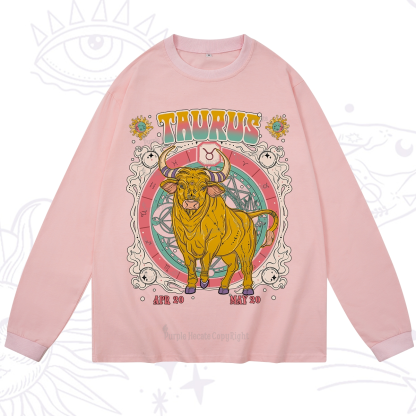 Purplehecate Taurus Cosmic Zodiac  Long Sleeve T-Shirt