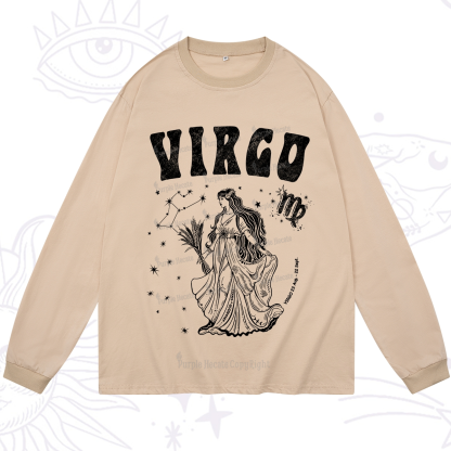 Purplehecate Virgo Starshine Zodiac Long Sleeve T-Shirt