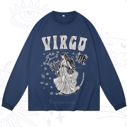 Purplehecate Virgo Starshine Zodiac Long Sleeve T-Shirt