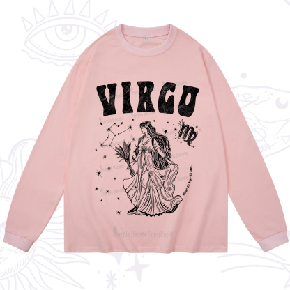 Purplehecate Virgo Starshine Zodiac Long Sleeve T-Shirt