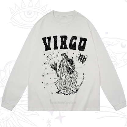 Purplehecate Virgo Starshine Zodiac Long Sleeve T-Shirt