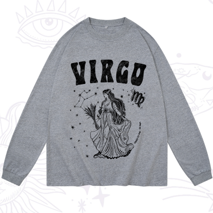 Purplehecate Virgo Starshine Zodiac Long Sleeve T-Shirt
