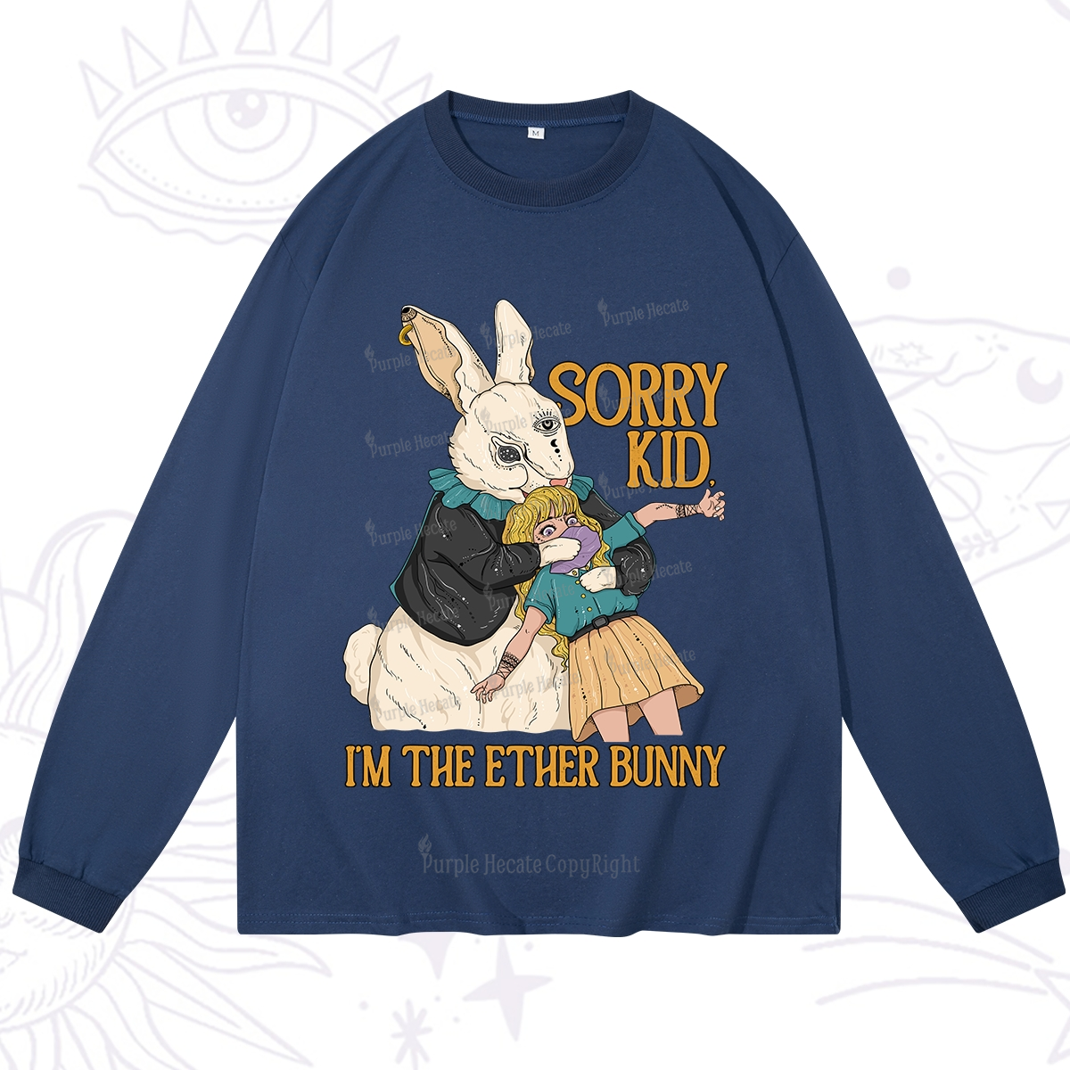 Purplehecate Sorry Kid I'm Easter Bunny Long Sleeve T-Shirt