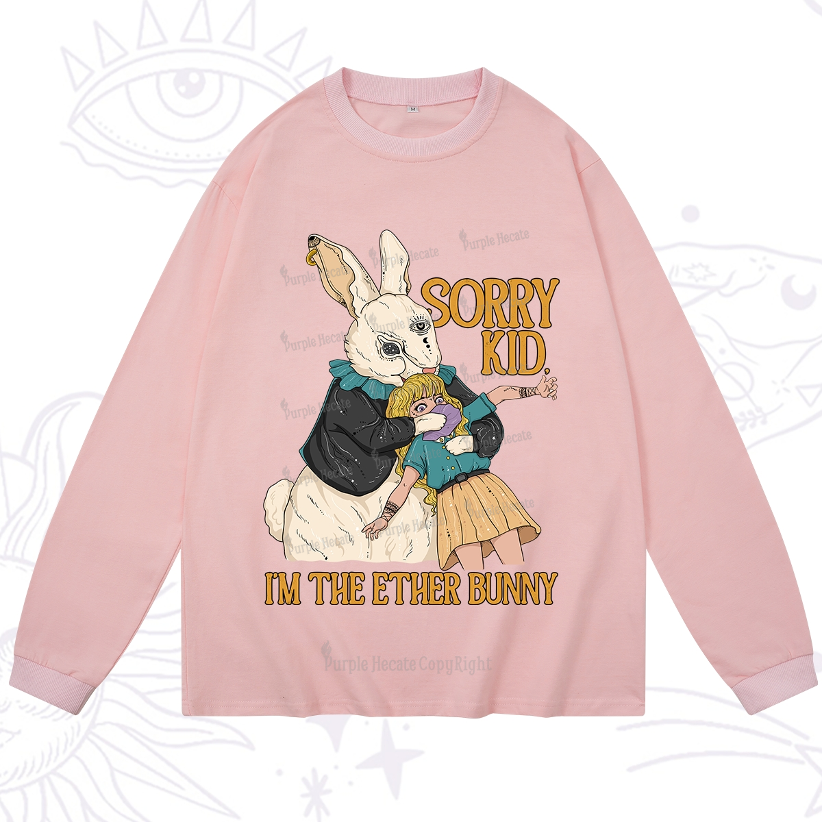 Purplehecate Sorry Kid I'm Easter Bunny Long Sleeve T-Shirt