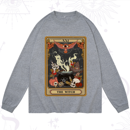 Purplehecate The Witch Magical Tarot Long Sleeve T-Shirt