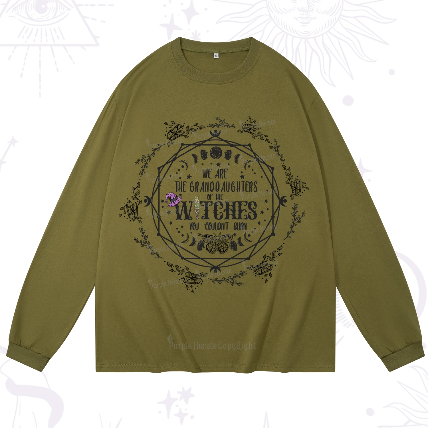 Purplehecate We Are the Granddaughters of the Witches You Could Not Burn Long Sleeve T-Shirt