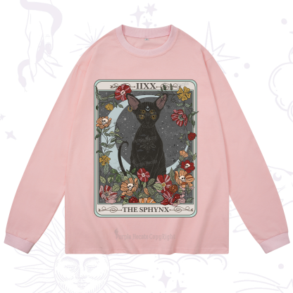 Purplehecate The Sphynx Tarot Long Sleeve T-Shirt