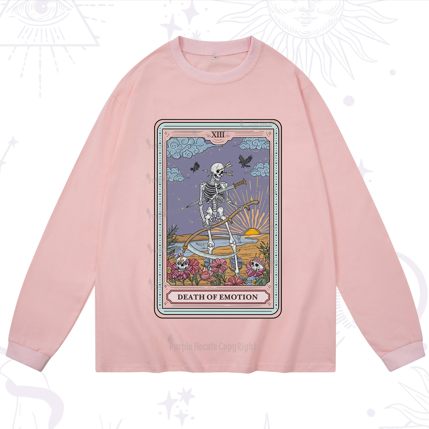 Purplehecate The Death Of Emotion Tarot Long Sleeve T-Shirt