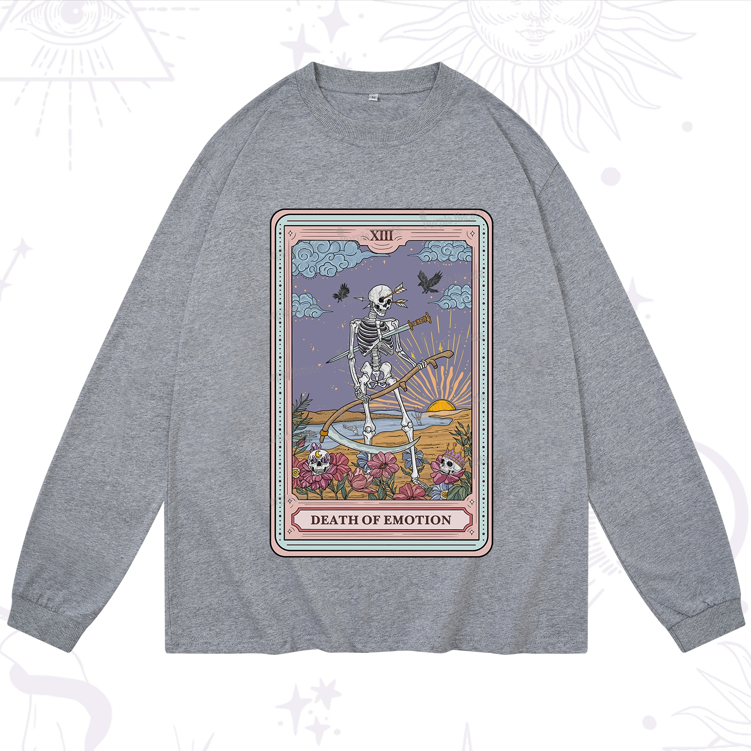 Purplehecate The Death Of Emotion Tarot Long Sleeve T-Shirt