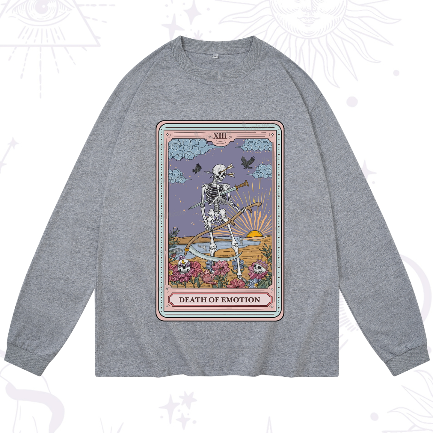 Purplehecate The Death Of Emotion Tarot Long Sleeve T-Shirt
