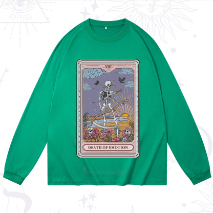 Purplehecate The Death Of Emotion Tarot Long Sleeve T-Shirt