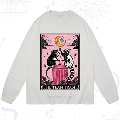 Purplehecate The Team Trash Opossum tarot Long Sleeve T-Shirt
