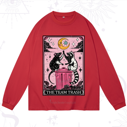 Purplehecate The Team Trash Opossum tarot Long Sleeve T-Shirt