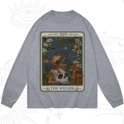 Purplehecate The Wizard Tarot Long Sleeve T-Shirt