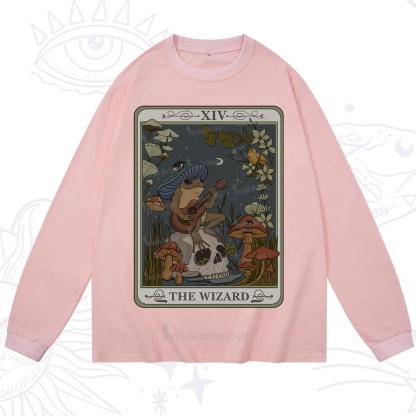 Purplehecate The Wizard Tarot Long Sleeve T-Shirt