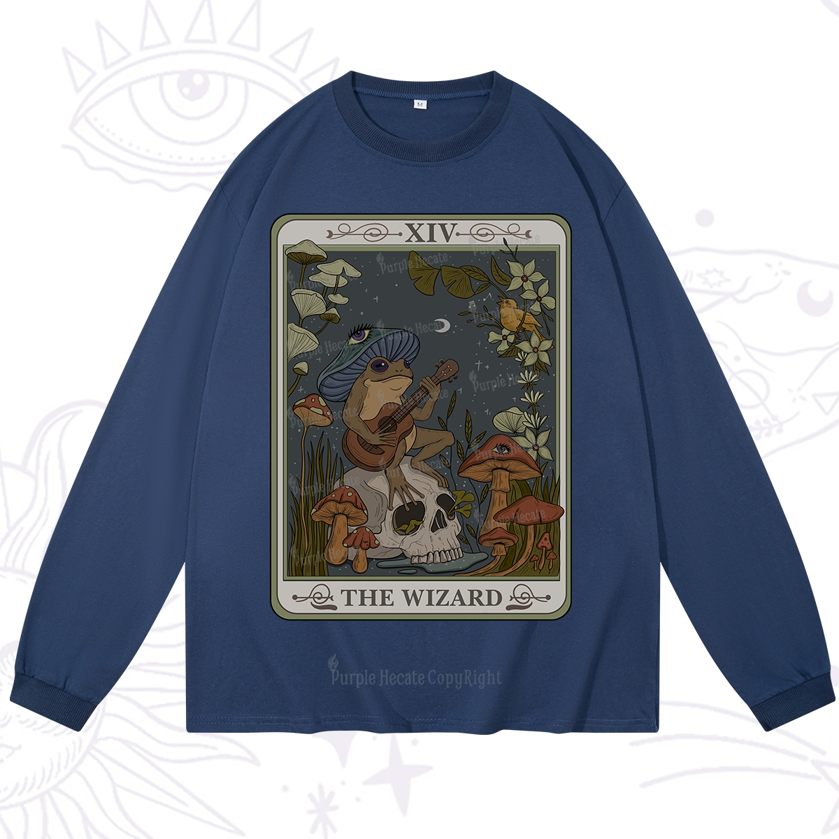 Purplehecate The Wizard Tarot Long Sleeve T-Shirt