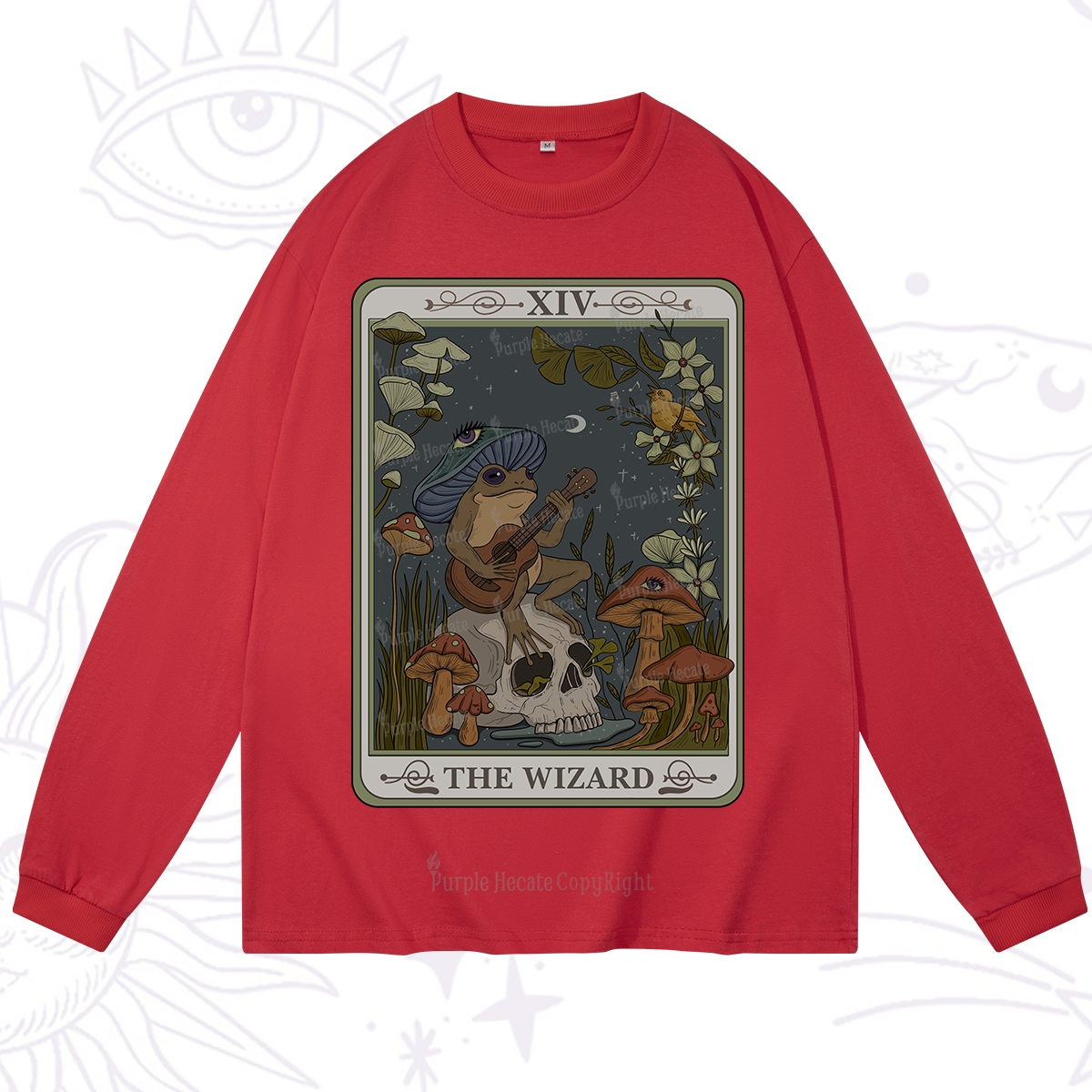 Purplehecate The Wizard Tarot Long Sleeve T-Shirt