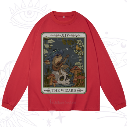 Purplehecate The Wizard Tarot Long Sleeve T-Shirt