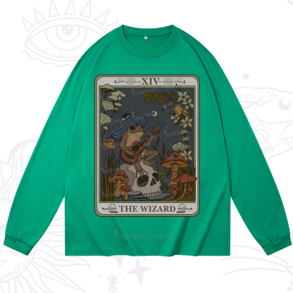 Purplehecate The Wizard Tarot Long Sleeve T-Shirt