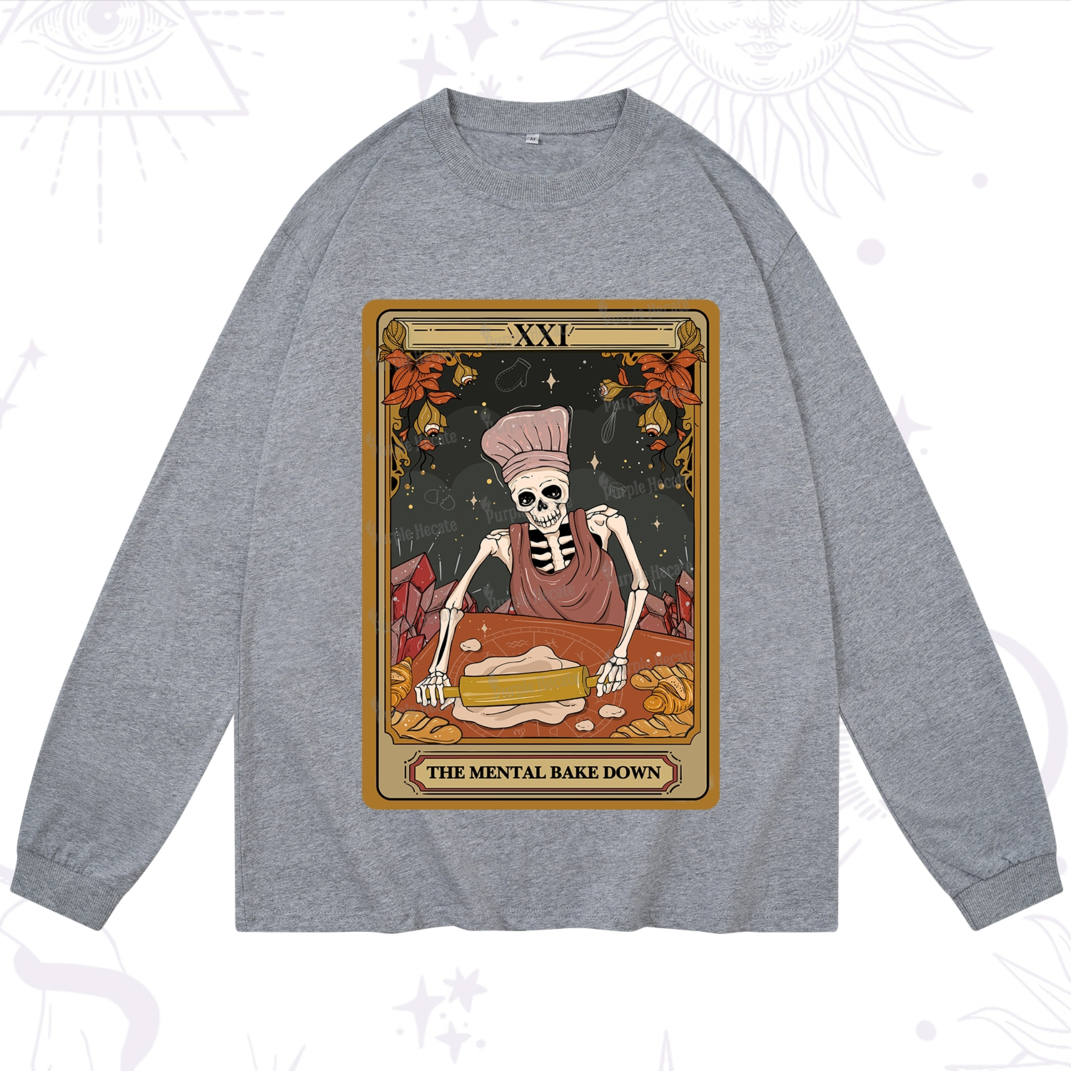 Purplehecate The Mental Bake Down Tarot Long Sleeve T-Shirt