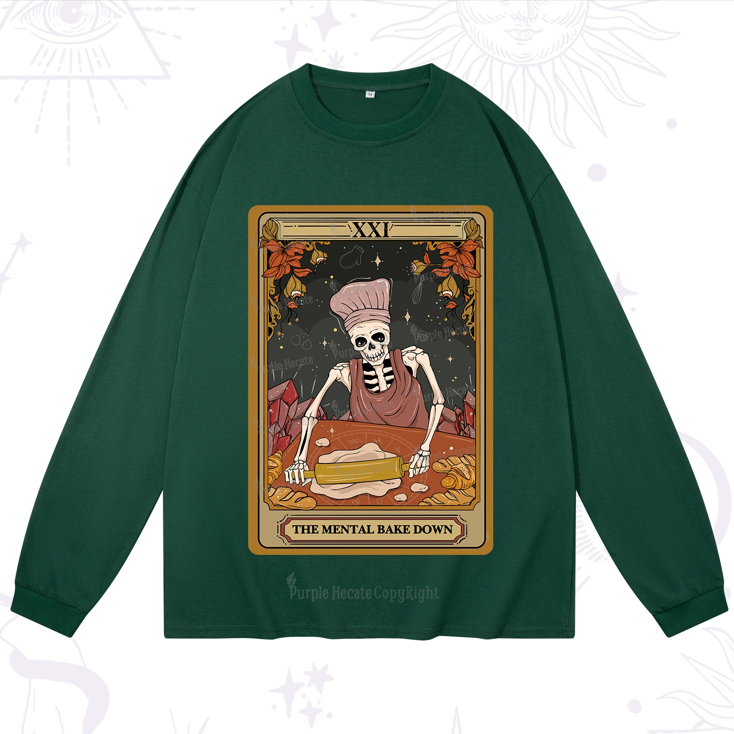 Purplehecate The Mental Bake Down Tarot Long Sleeve T-Shirt