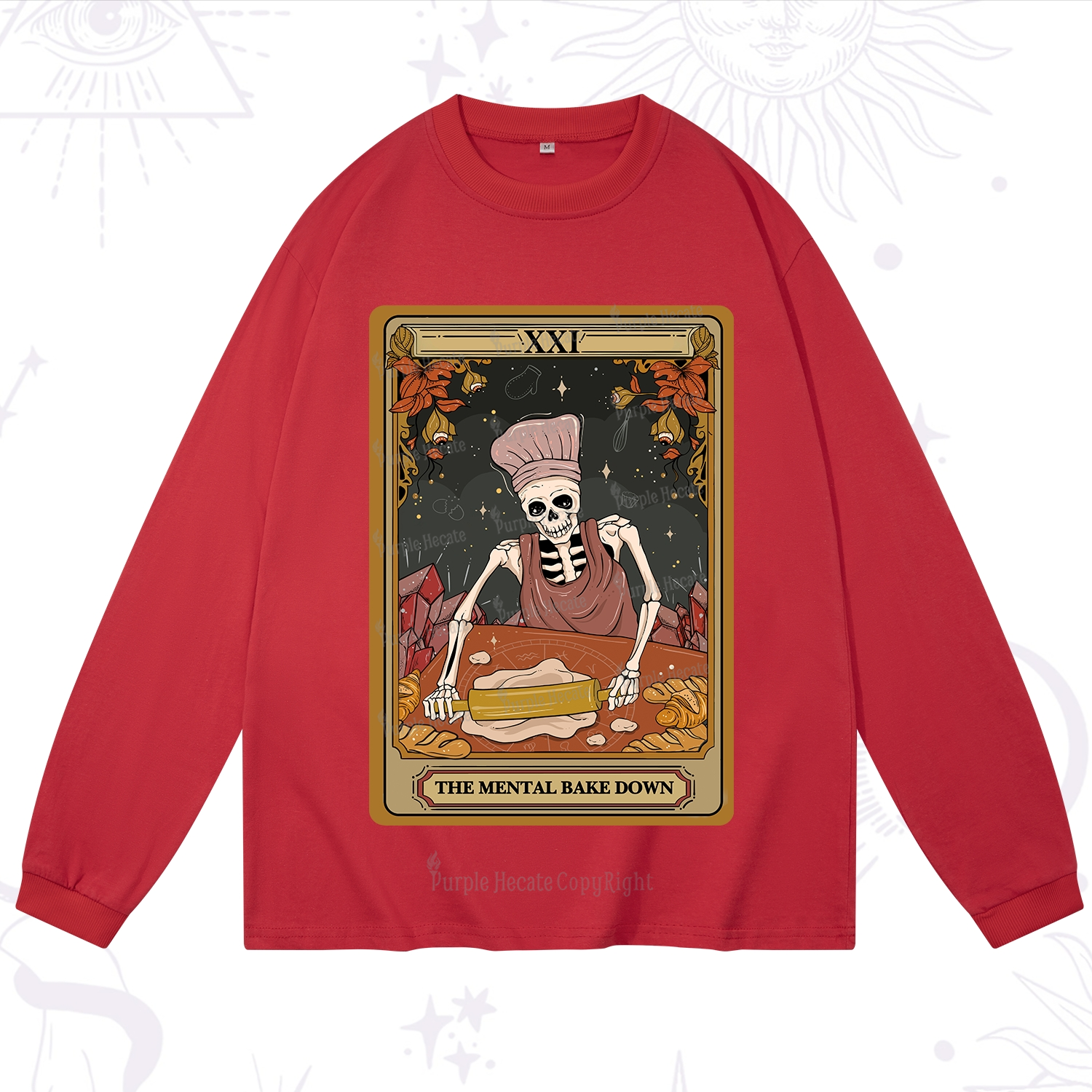 Purplehecate The Mental Bake Down Tarot Long Sleeve T-Shirt