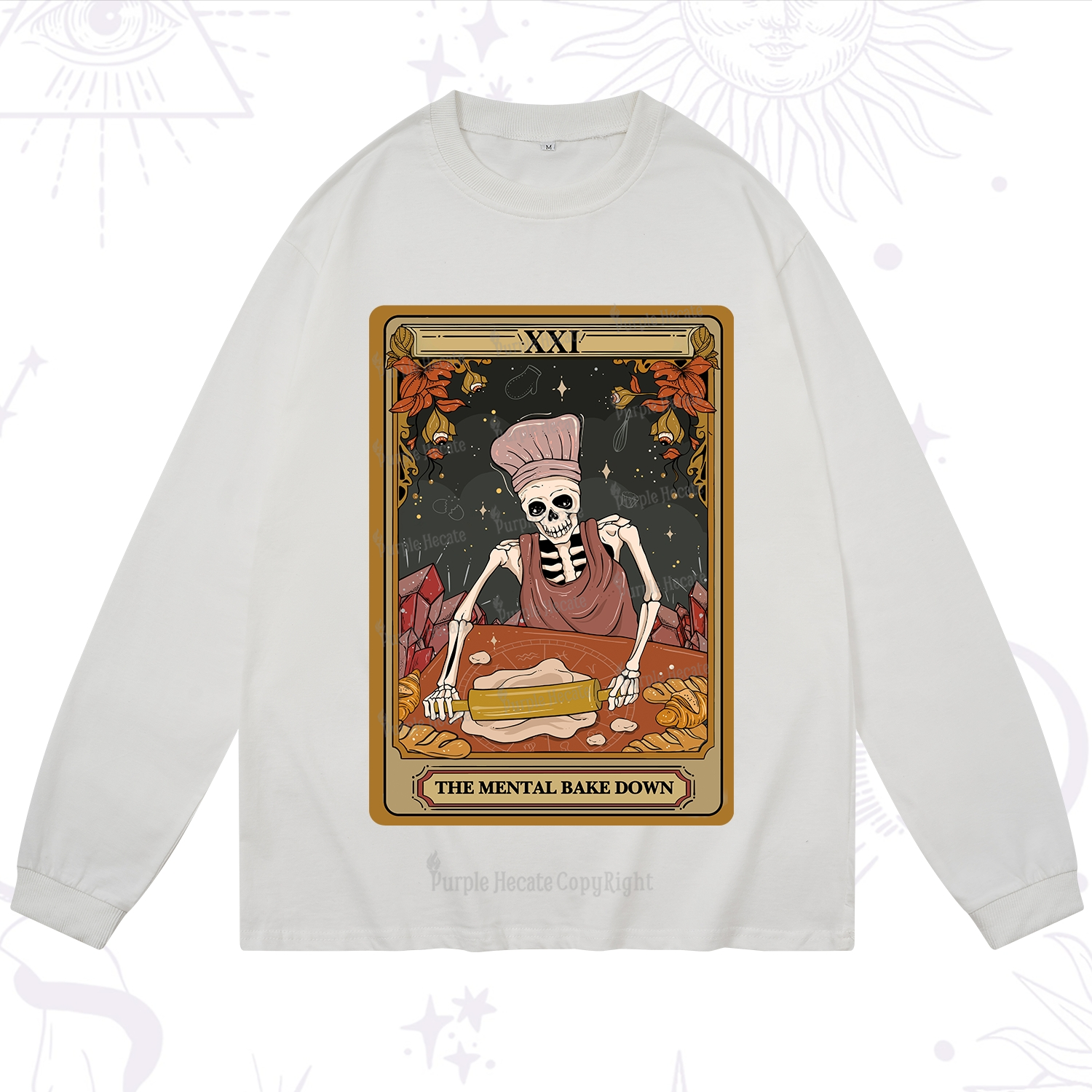 Purplehecate The Mental Bake Down Tarot Long Sleeve T-Shirt