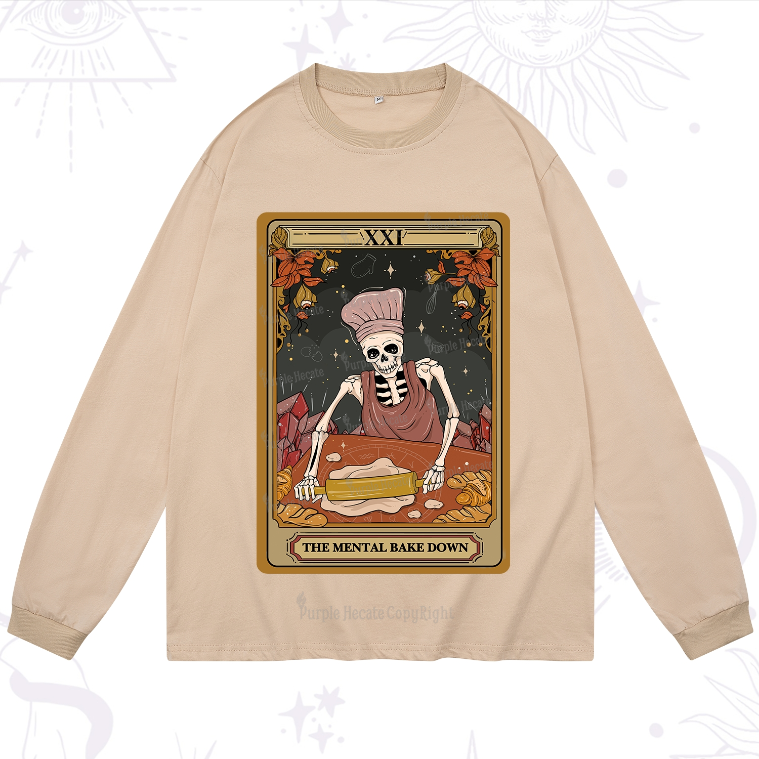 Purplehecate The Mental Bake Down Tarot Long Sleeve T-Shirt