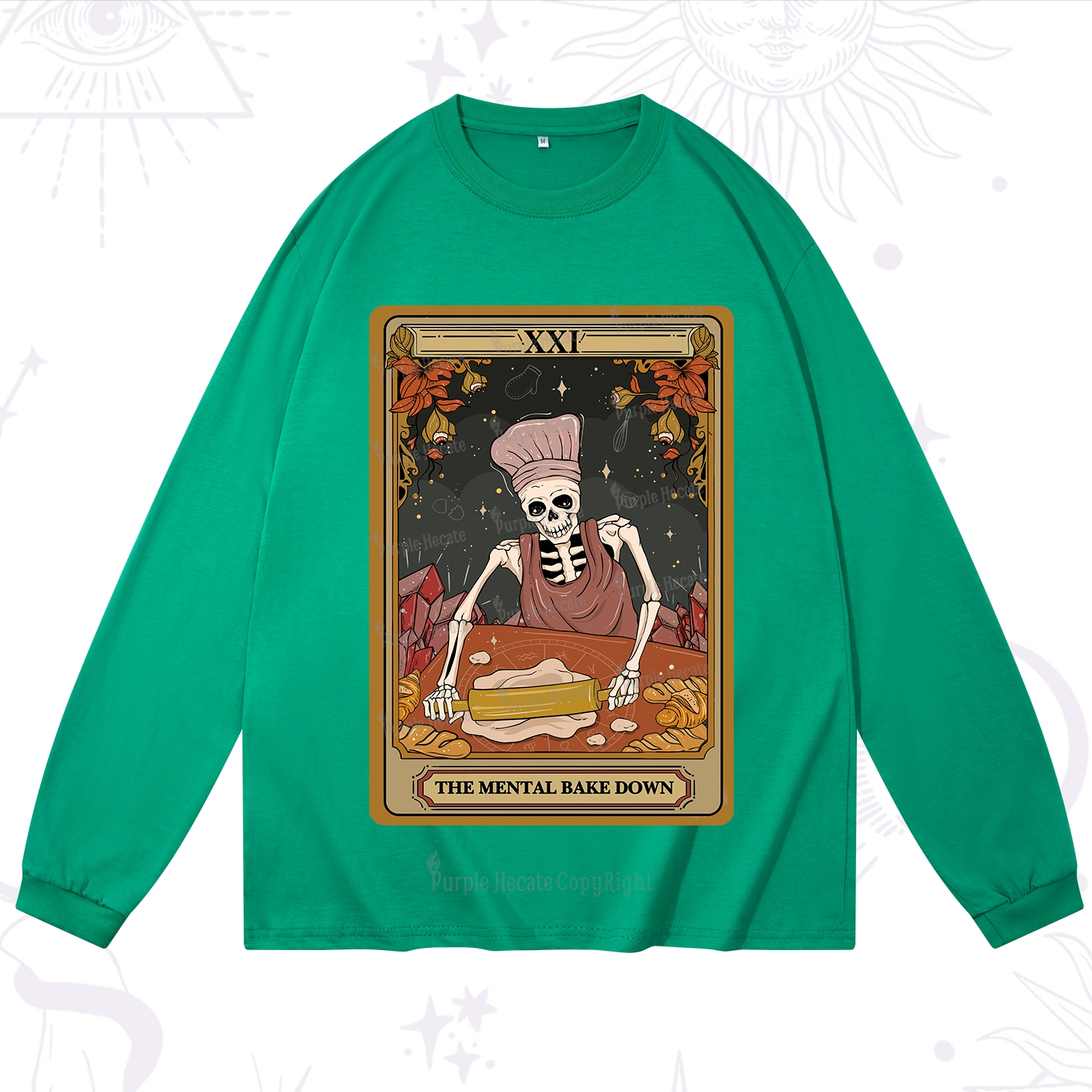 Purplehecate The Mental Bake Down Tarot Long Sleeve T-Shirt