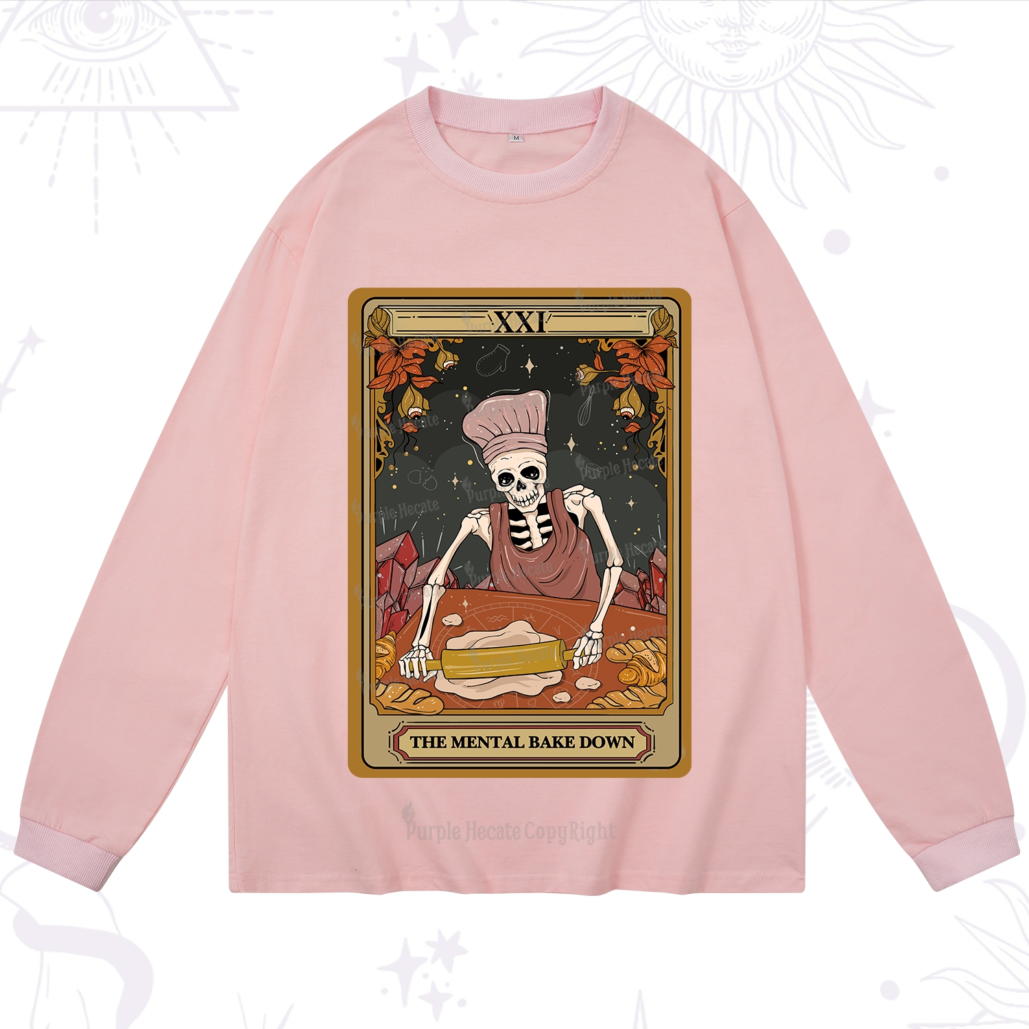 Purplehecate The Mental Bake Down Tarot Long Sleeve T-Shirt
