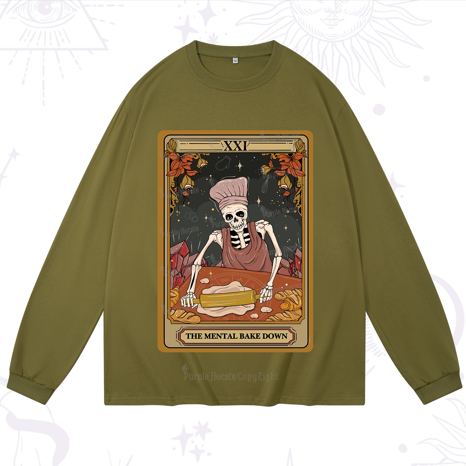 Purplehecate The Mental Bake Down Tarot Long Sleeve T-Shirt