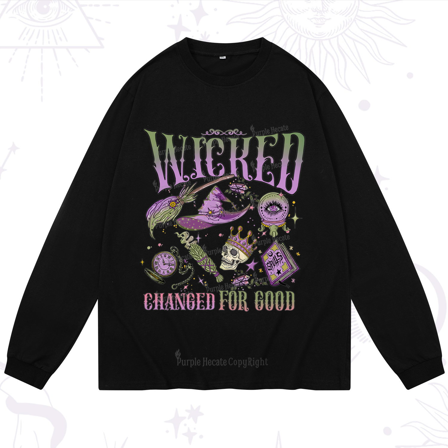 Purplehecate Wicked Changed For Good Long Sleeve T-Shirt