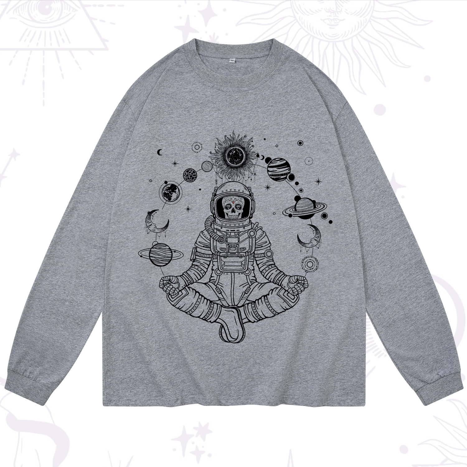Purplehecate Cosmic Meditator Long Sleeve T-Shirt