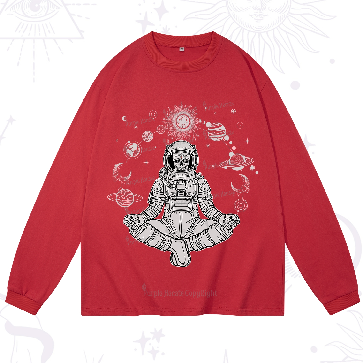 Purplehecate Cosmic Meditator Long Sleeve T-Shirt