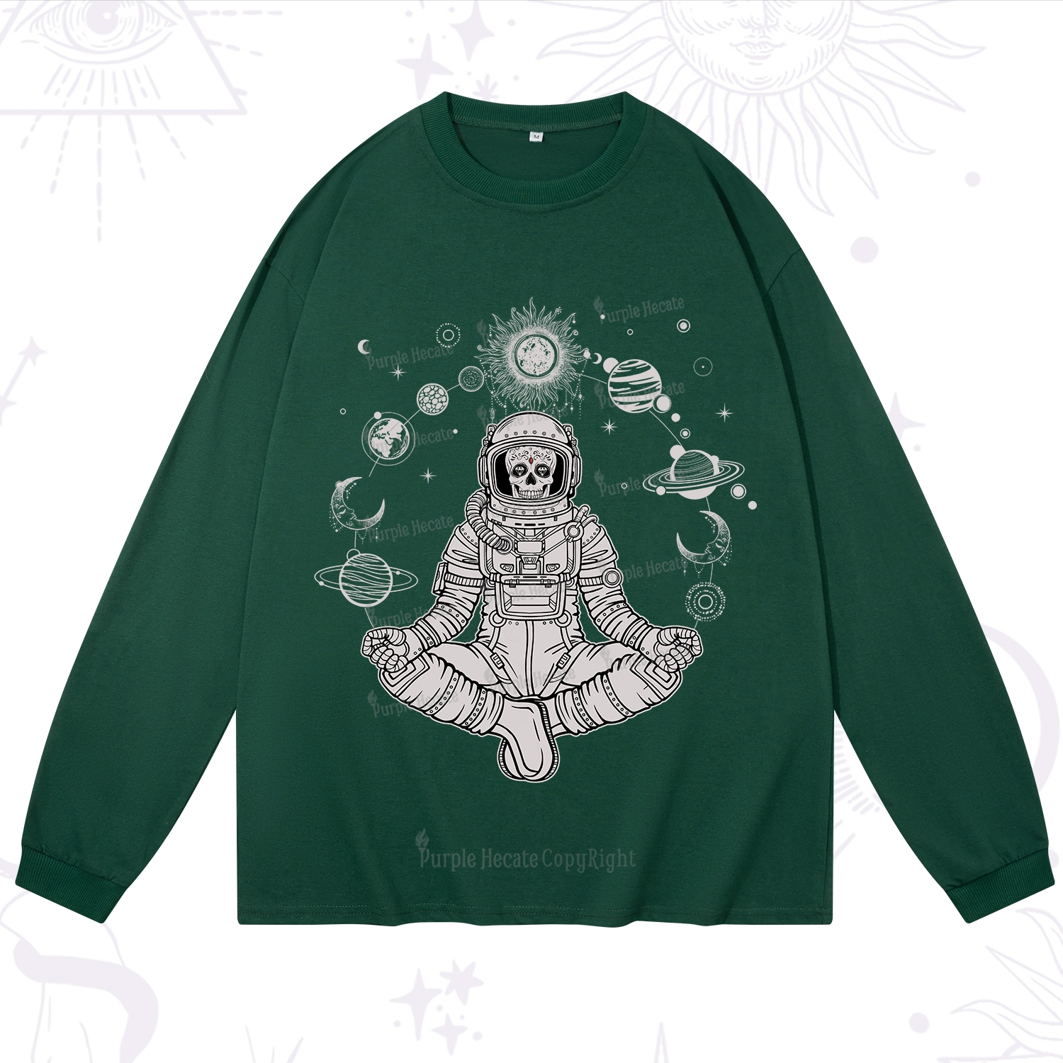 Purplehecate Cosmic Meditator Long Sleeve T-Shirt