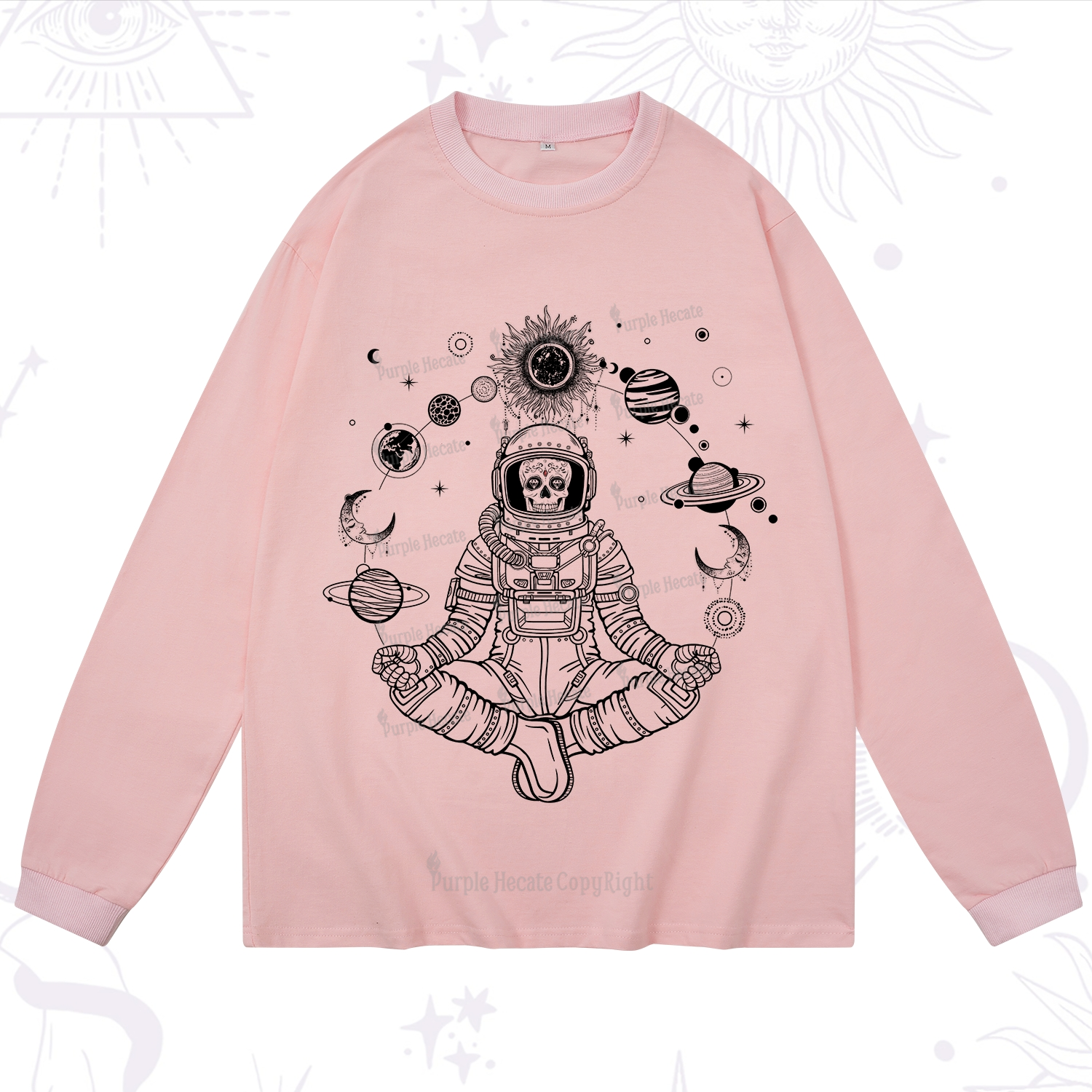 Purplehecate Cosmic Meditator Long Sleeve T-Shirt