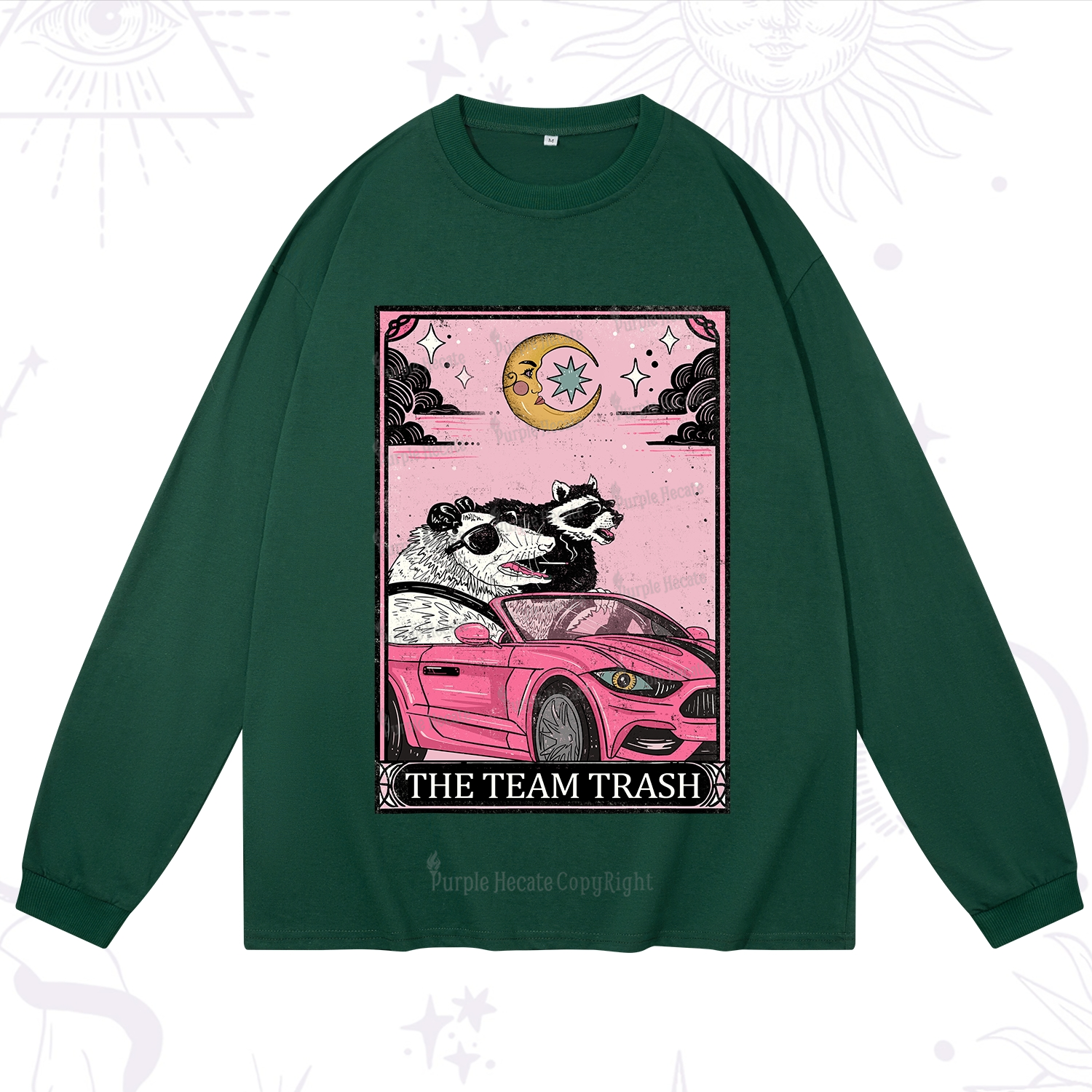 Purplehecate The Team Trash Tarot Card Long Sleeve T-Shirt
