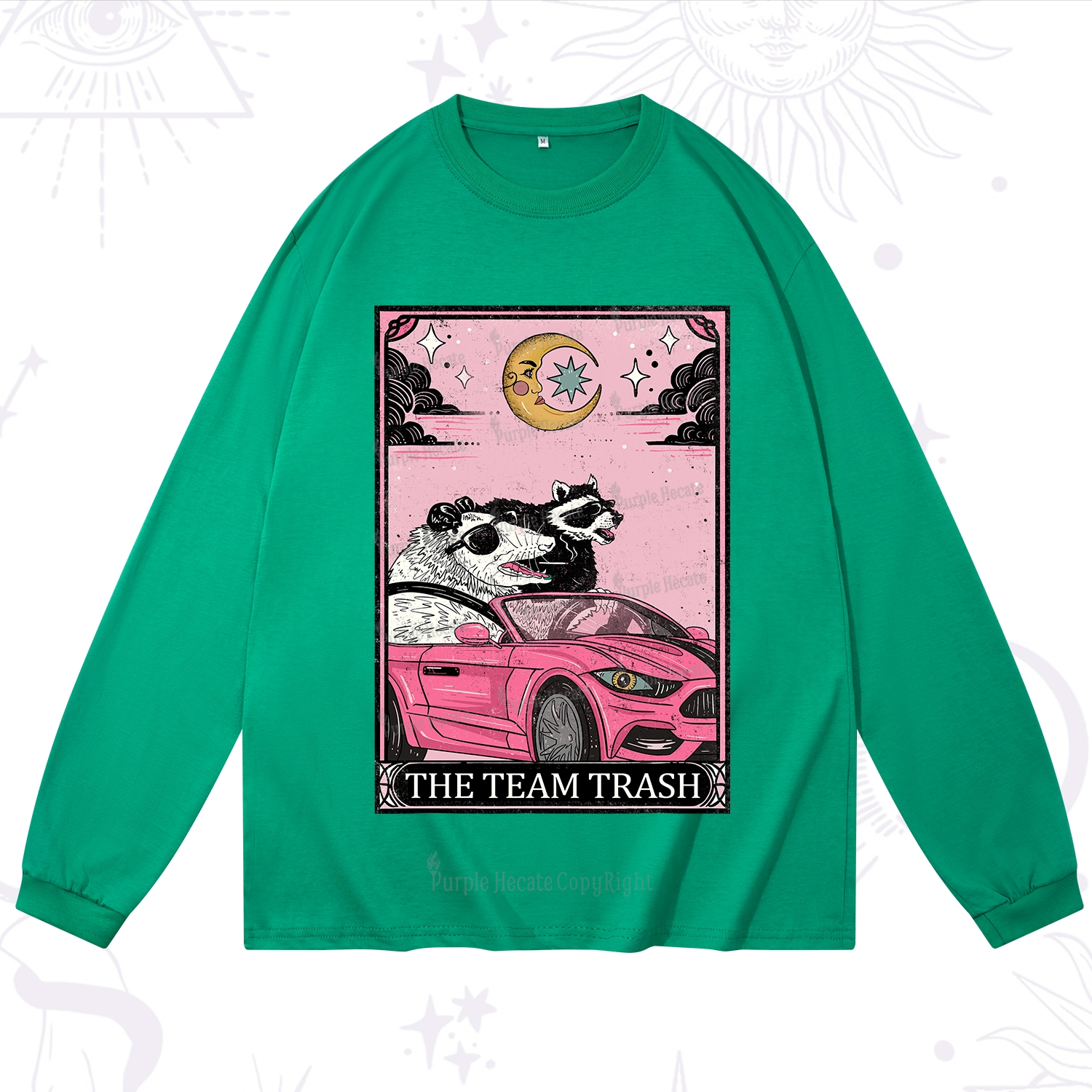 Purplehecate The Team Trash Tarot Card Long Sleeve T-Shirt