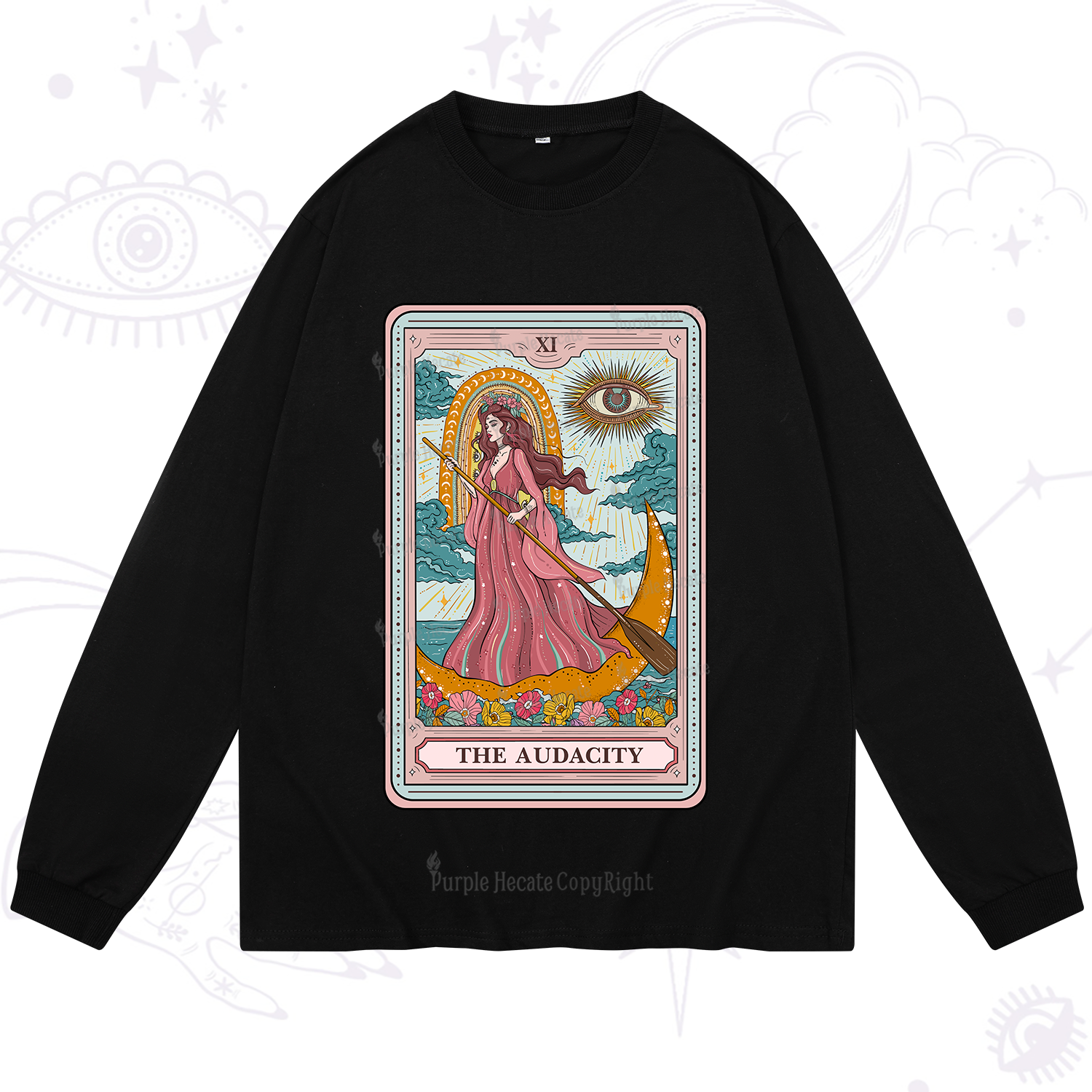 Purplehecate The Audacity Goddess Tarot Long Sleeve T-Shirt