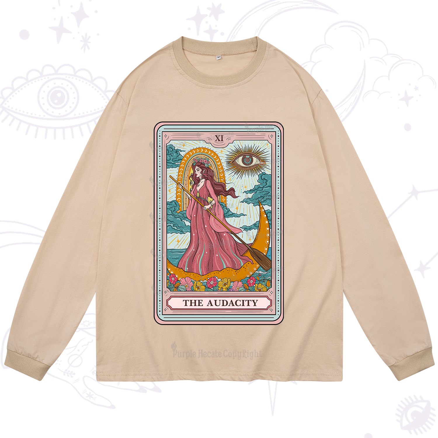 Purplehecate The Audacity Goddess Tarot Long Sleeve T-Shirt