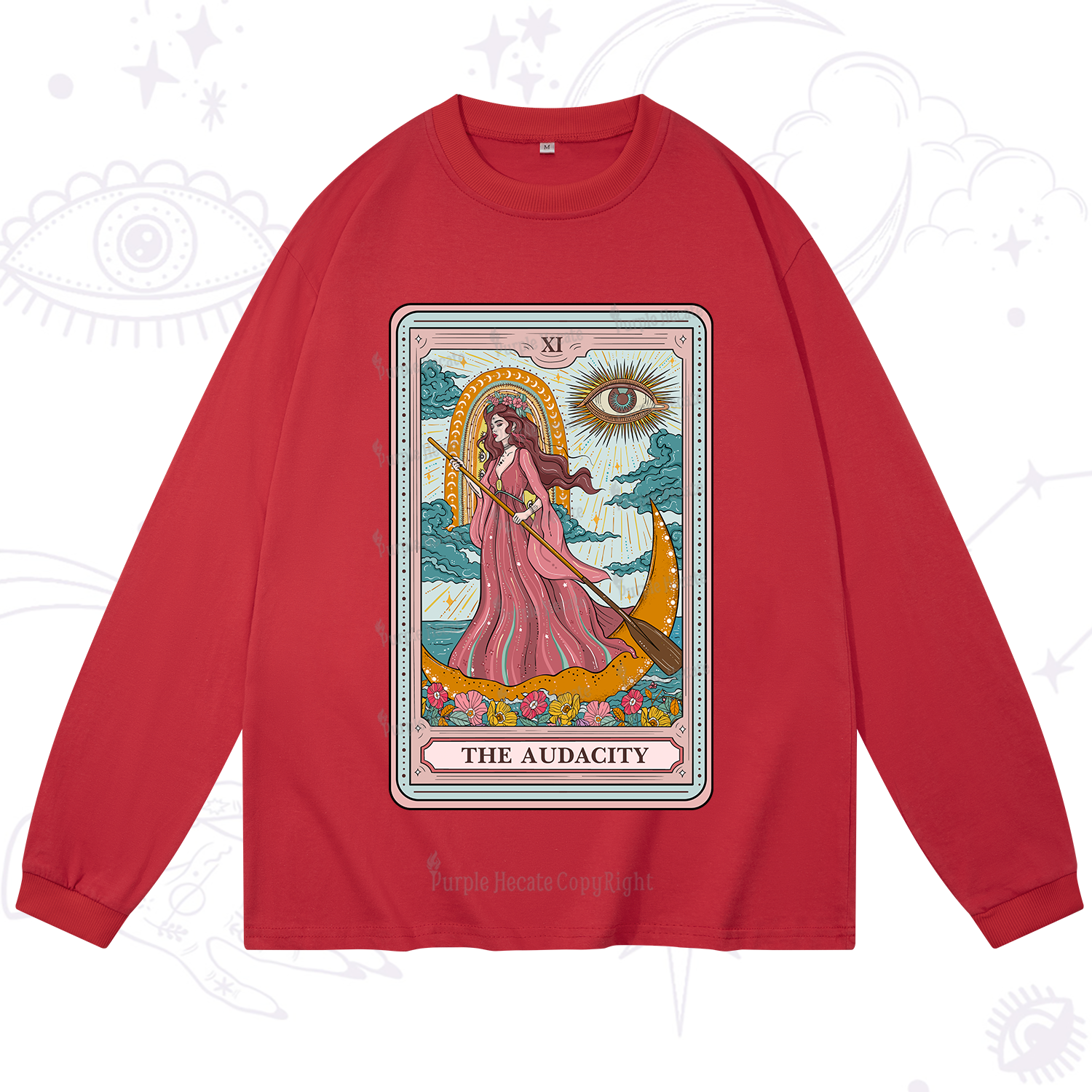 Purplehecate The Audacity Goddess Tarot Long Sleeve T-Shirt
