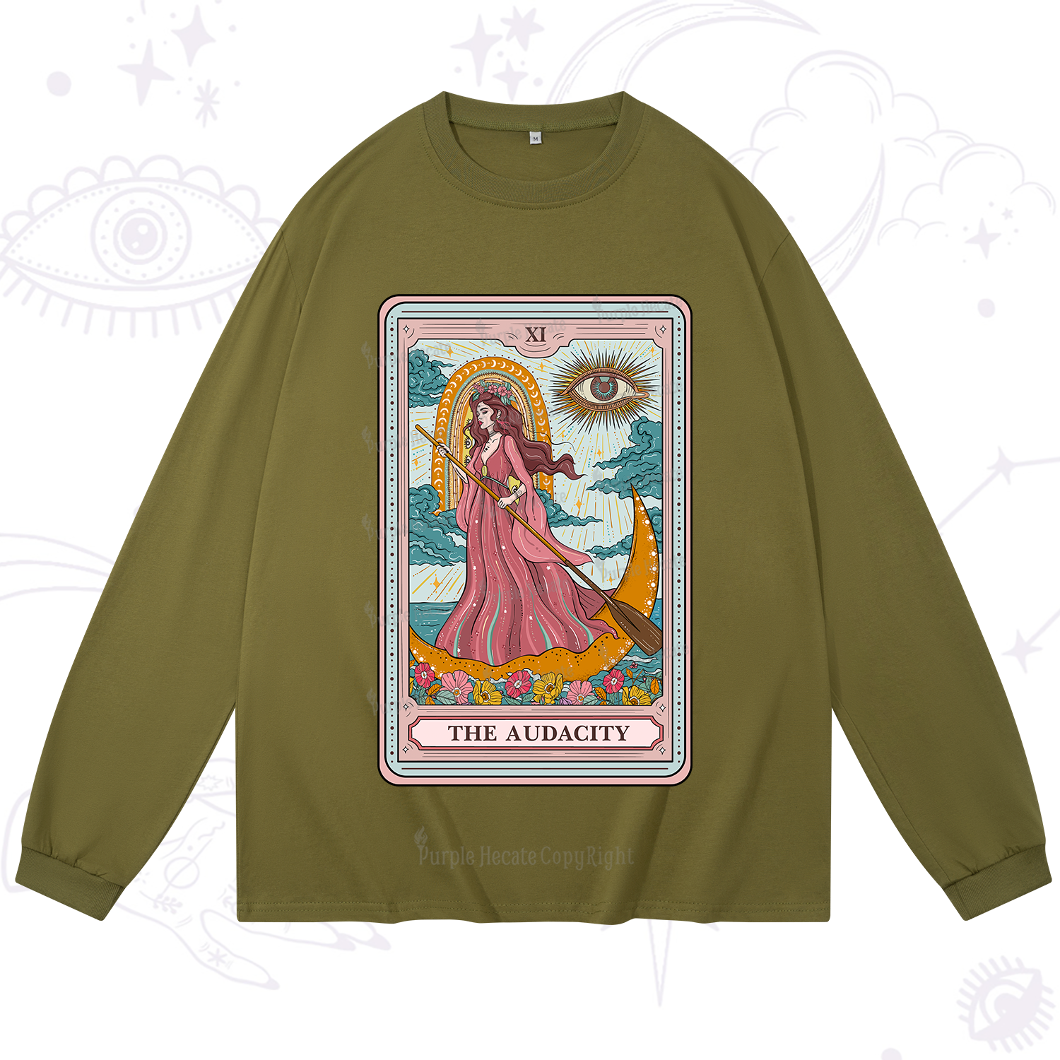 Purplehecate The Audacity Goddess Tarot Long Sleeve T-Shirt