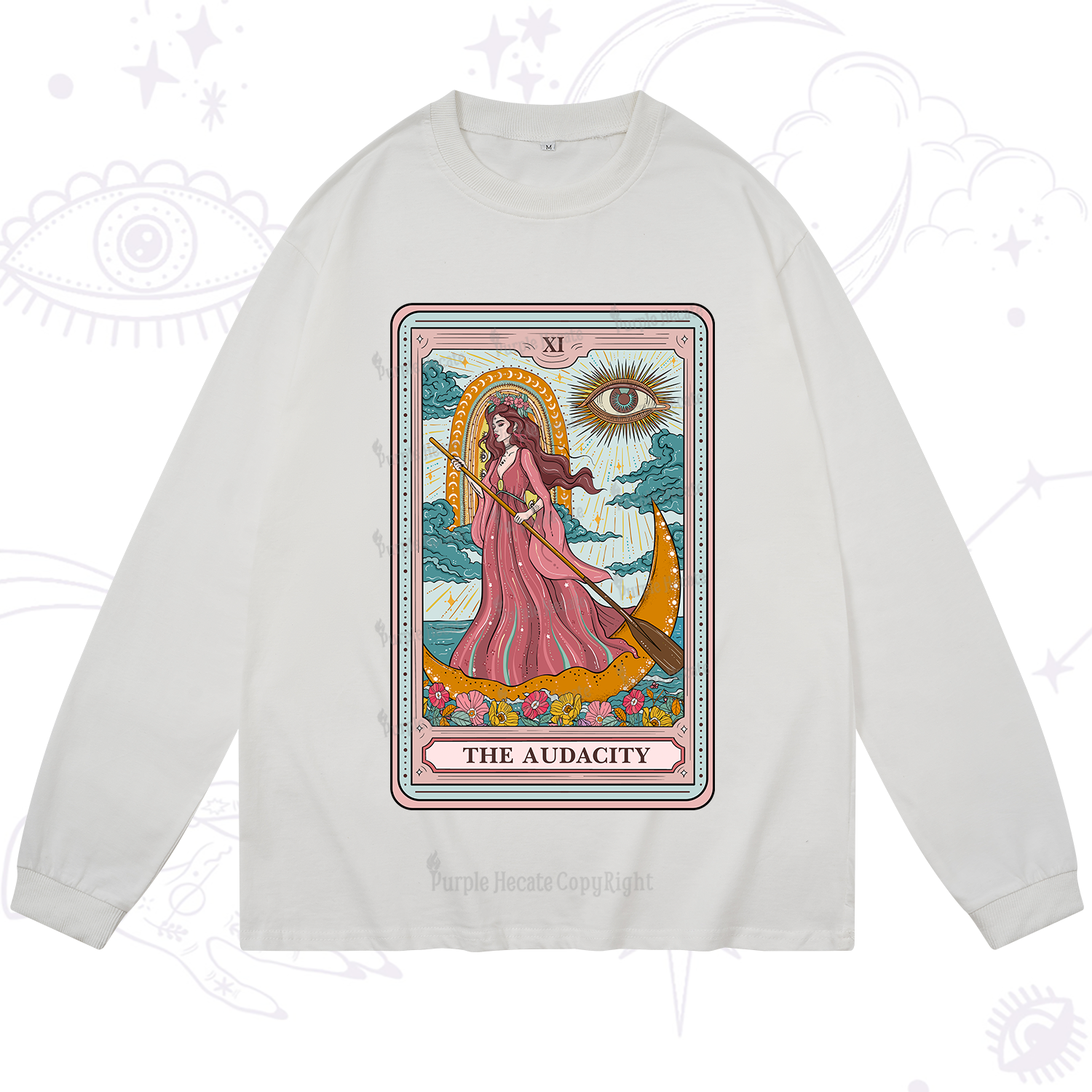Purplehecate The Audacity Goddess Tarot Long Sleeve T-Shirt
