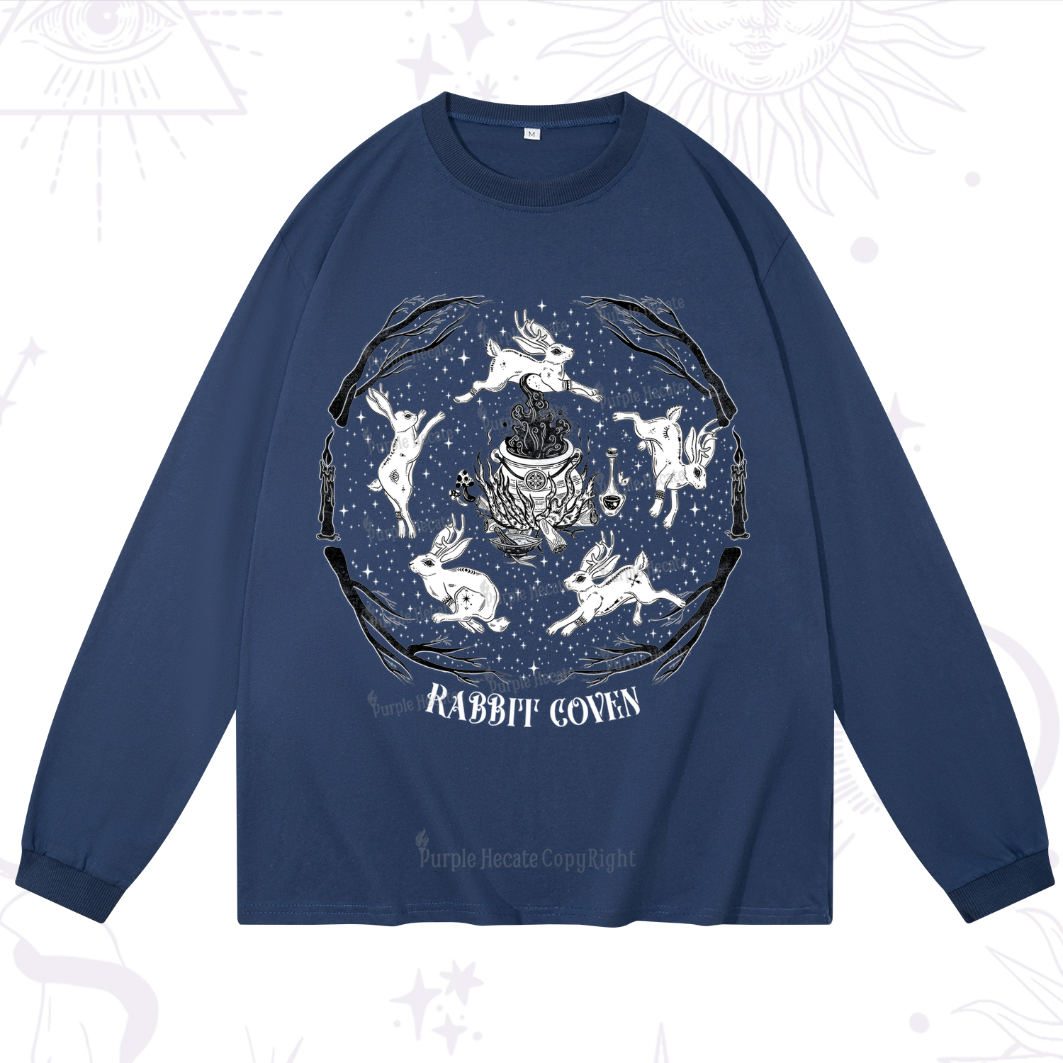 Purplehecate Rabbit Coven Long Sleeve T-Shirt