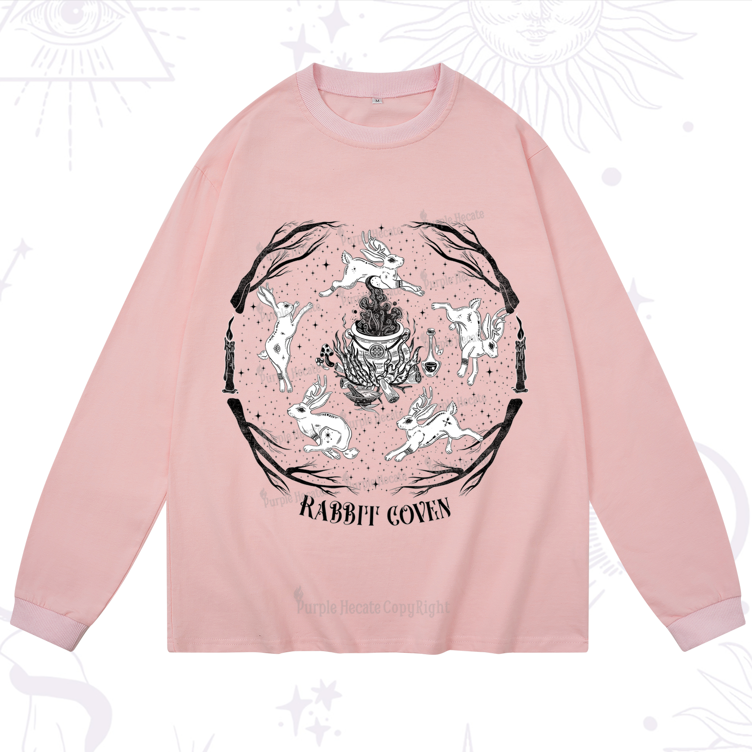 Purplehecate Rabbit Coven Long Sleeve T-Shirt