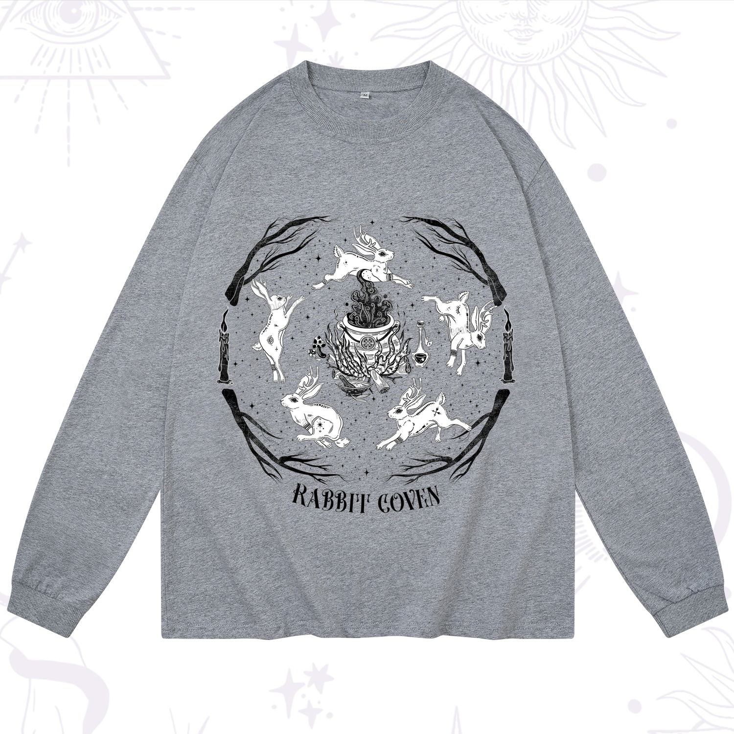 Purplehecate Rabbit Coven Long Sleeve T-Shirt