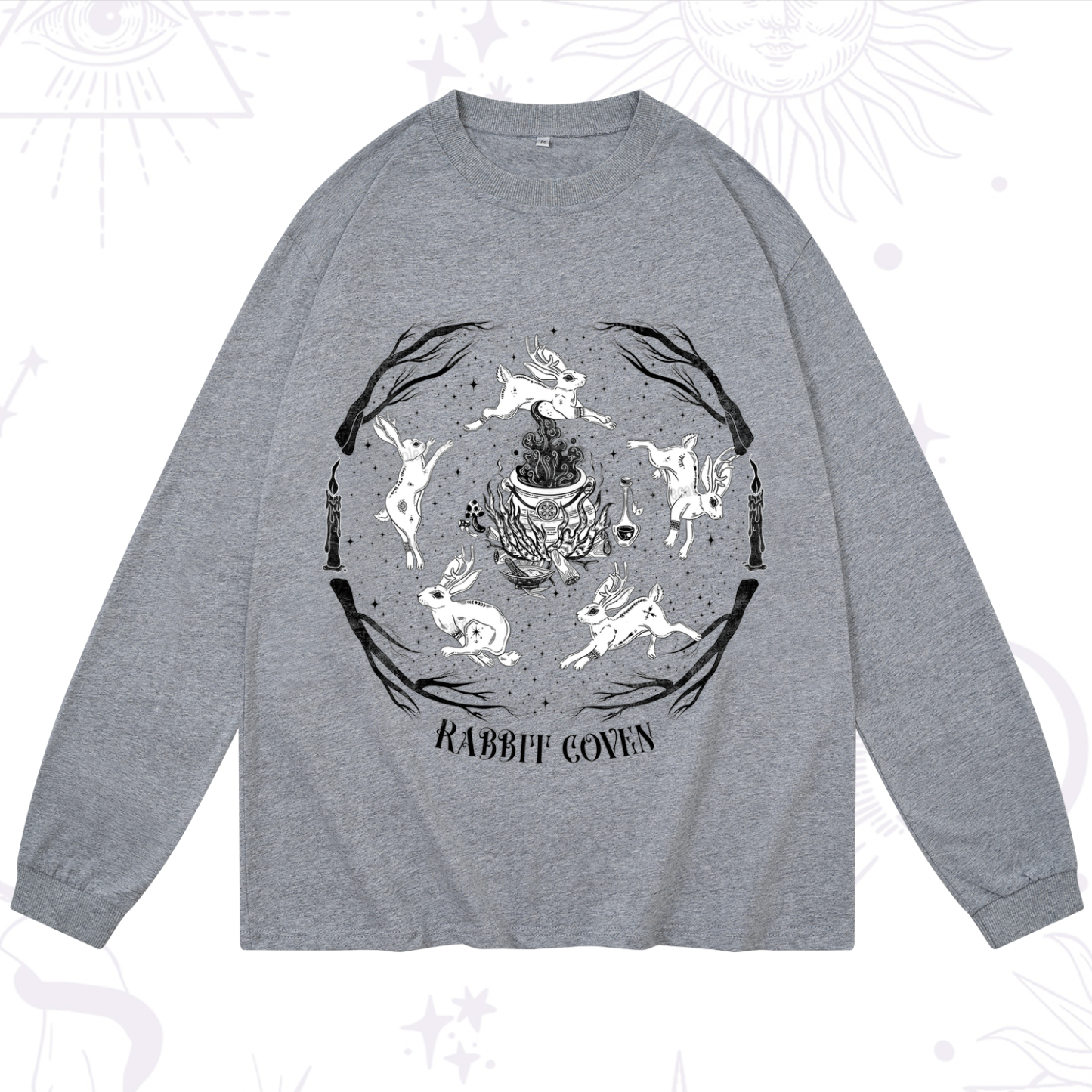 Purplehecate Rabbit Coven Long Sleeve T-Shirt