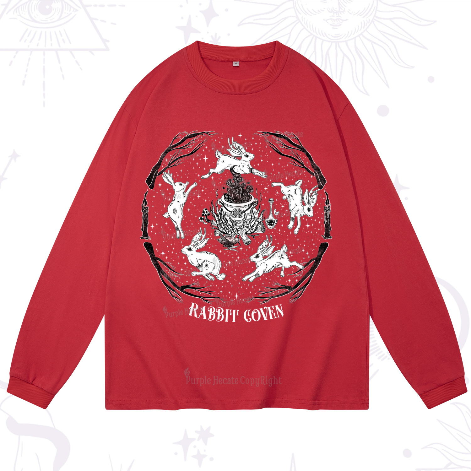 Purplehecate Rabbit Coven Long Sleeve T-Shirt