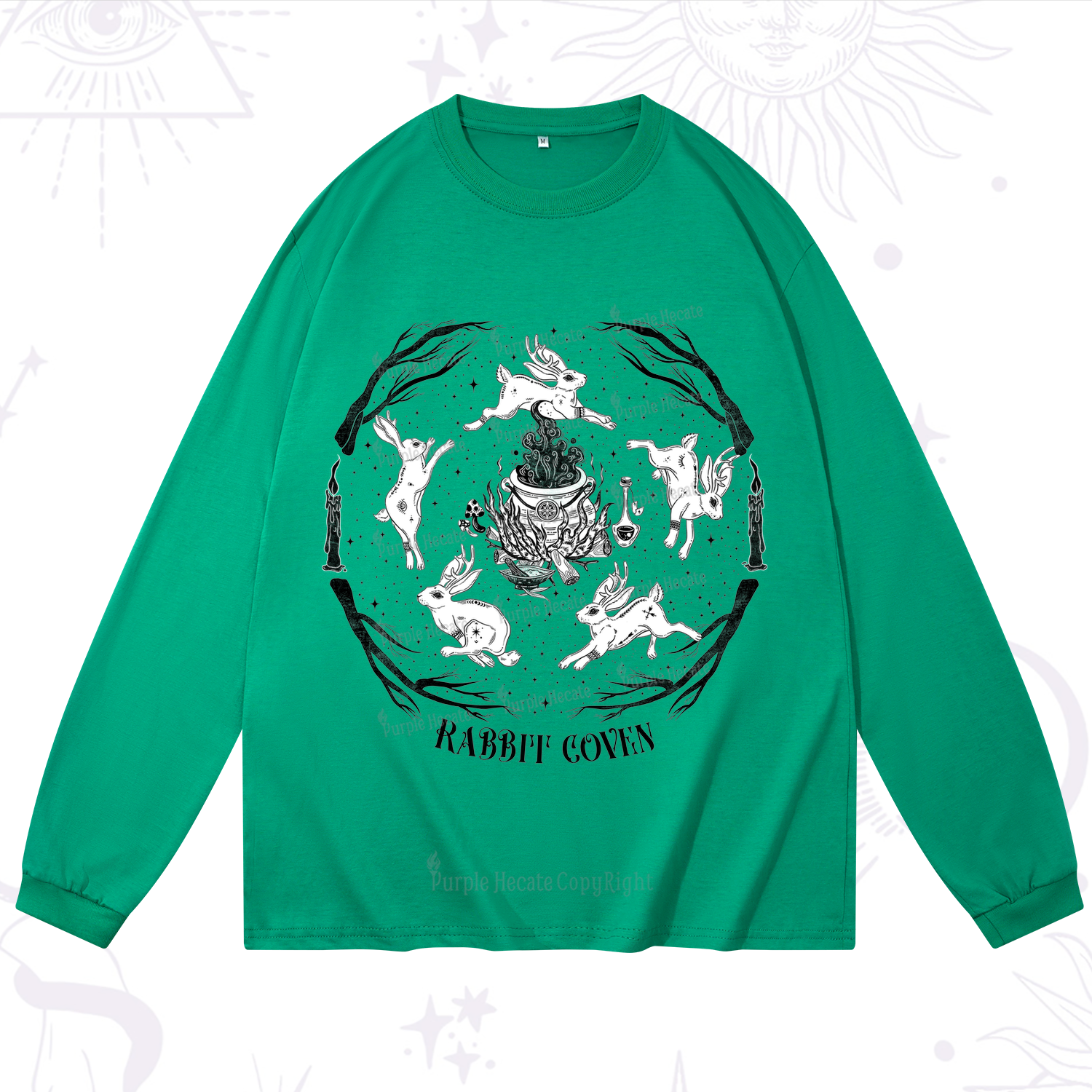 Purplehecate Rabbit Coven Long Sleeve T-Shirt