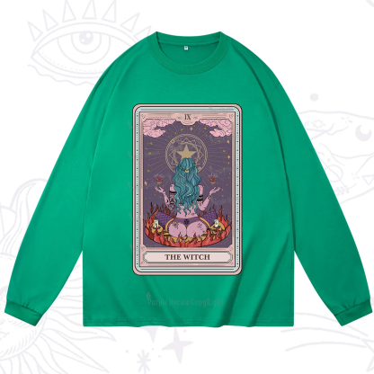 Purplehecate The Witch Tarot Card Long Sleeve T-Shirt